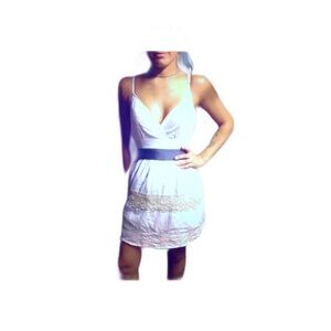 100 Cotton vintage white embroidered boho summer dress